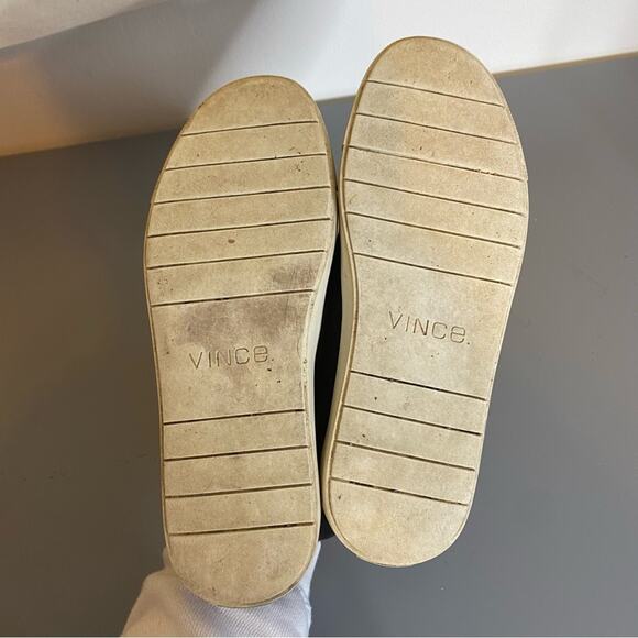 VINCE Dark Gray Suede Lace Up High Top Sneakers Sz 7.5 - Picture 9 of 10